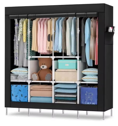 Un armario portátil de 165 * 165 casas, tela de almacenamiento para el hogar, adecuado para dormitorios, habitaciones infantiles.