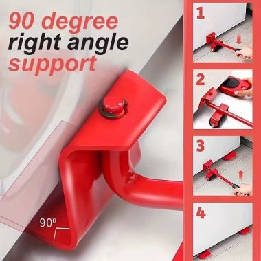 5 Portamuebles de servicio pesado, herramientas de manipulación, elevadores de muebles, correderas y grúas con barras de elevación de altura ajustable.