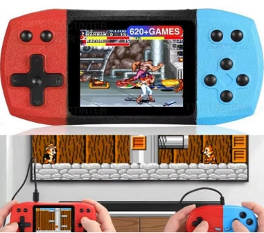 Consola de videojuegos retro de 3.0 pulgadas tiene 620 juegos clásicos incorporados