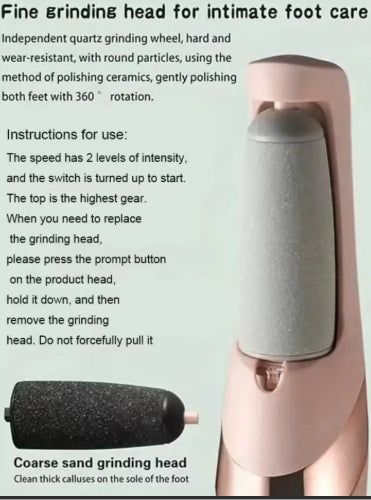 Eliminador de Callos de Piel Muerta Para Pies, Máquina de Belleza de Pies Recargable, Pedicura