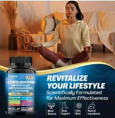 Cortisol + Inositol, apoyo diario contra el estrés y para la energía, 60+90 cápsulas