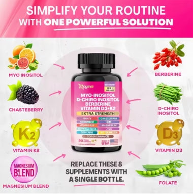 Cortisol + Inositol, apoyo diario contra el estrés y para la energía, 60+90 cápsulas