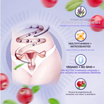 Vivonu Vitex Suplemento de Azazaña para Mujer, Extracto de Sauza 1000 mg, contiene semillas de uva, coenzima Q10 vitamina B12 y otros productos para el equilibrio hormonal para aliviar los calambres menstruales