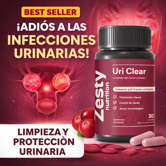 Uri Clear Zesty Nutrition - apoyar la salud y el equilibrio del tracto urinario y la zona íntima femenina