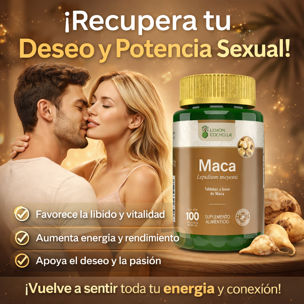 Maca- Potenciador de virilidad, energía y Rendimiento diario