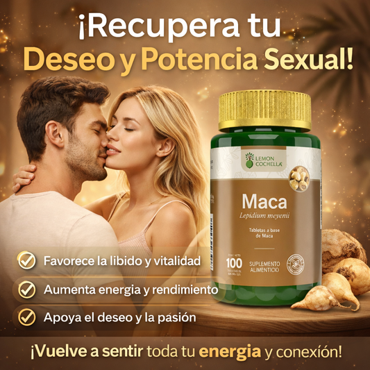 Maca- Potenciador de virilidad, energía y Rendimiento diario