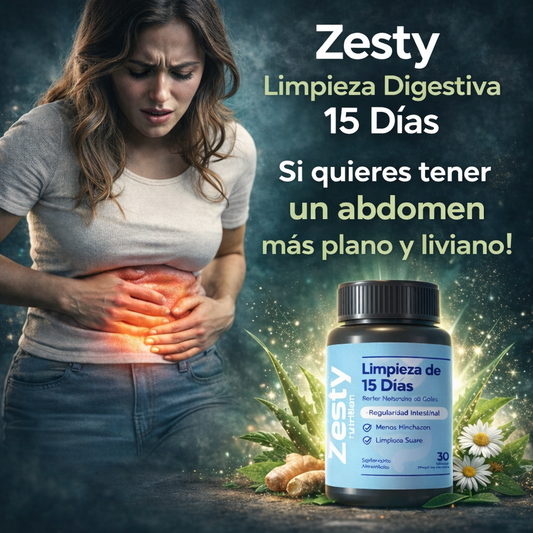 Suplemento Zesty Limpieza Digestiva y desinflamación en 15 Días