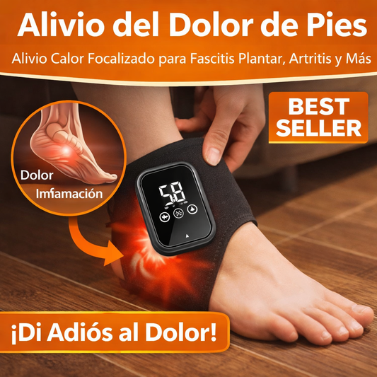 Masajeador eléctrico de vibración y calor para tobillos