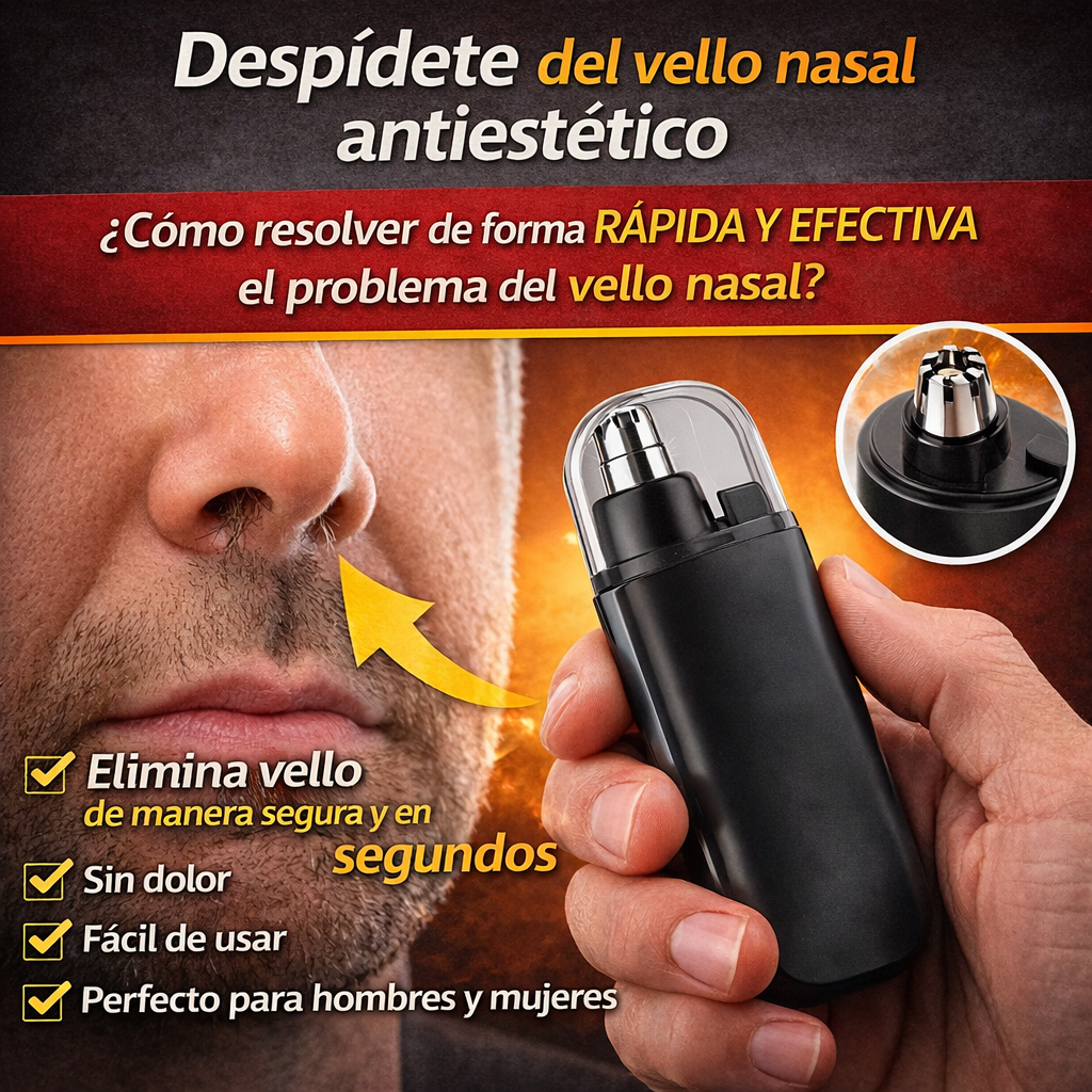Recortadora eléctrica de vello nasal