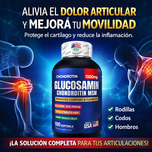 Glucosamin Chondroitin MSM - Alivia el dolor y la rigidez articular
