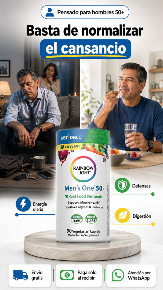 Rainbow Light Men’s One 50+ Multivitamínico para Hombres