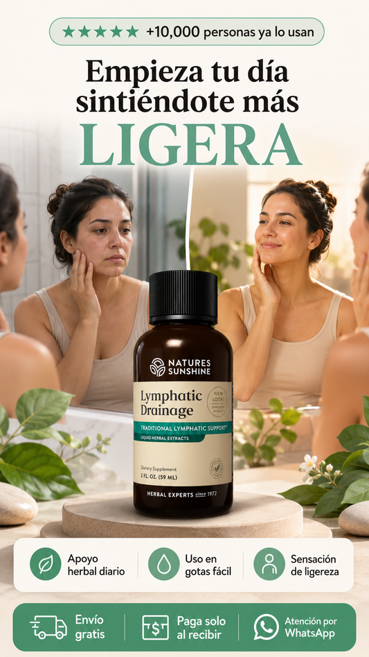 Gotas linfáticas herbales TK (Lymphatic Drainage Drops) – suplemento líquido de bienestar linfático e hidratación natural