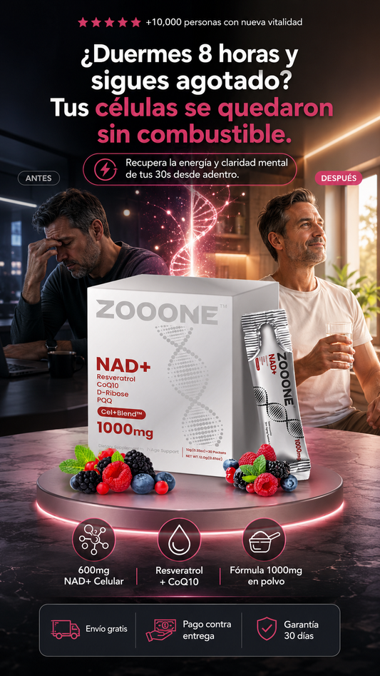 Suplemento Nad+ Resveratrol Zoone