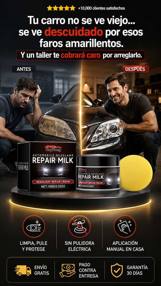 Automobile Headlamp Repair Milk — Crema Restauradora de Faros 100g / 3.53oz