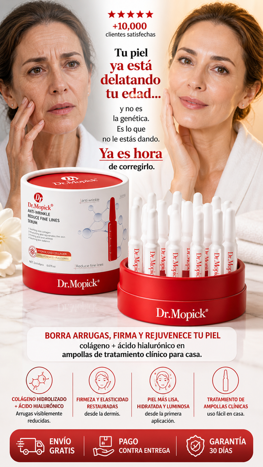 Dr.Mopick Anti-Wrinkle Essence Firming & Anti-Aging Facial Serum with Collagen Hyaluronic Acid for Smooth Skin
