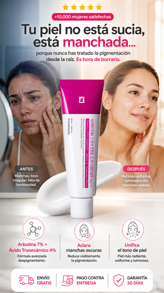 Crema aclarante arbutin-Arbutin 7% Tranexamic Acid 4% Cream 50ml Brightening K-Beauty Anti-Blemishes Dark Spot Corrector