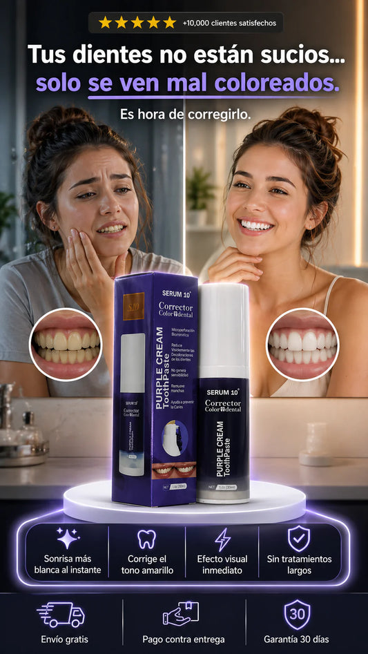 ANAREAL Pasta de dientes morada para blanqueamiento dental, pasta dental blanqueadora púrpura para adultos, pasta de dientes blanqueadora de dientes morada, pasta de dientes morada, 1 onza líquida