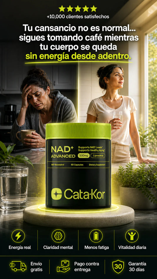 Cata-Kor Suplemento liposomal de NAD con resveratrol - Alternativa al suplemento NMN - Probado por terceros - Resveratrol NAD+ avanzado