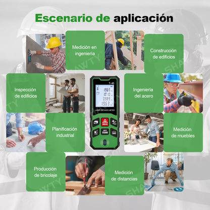 Medidor Láser SHAWTY 40m – Precisión Digital al Instante