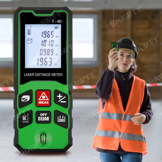 Medidor Láser SHAWTY 40m – Precisión Digital al Instante