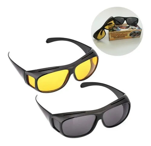 Paquete De 2 Gafas VisióN HD ConduccióN DíA Y Noche, Lentes