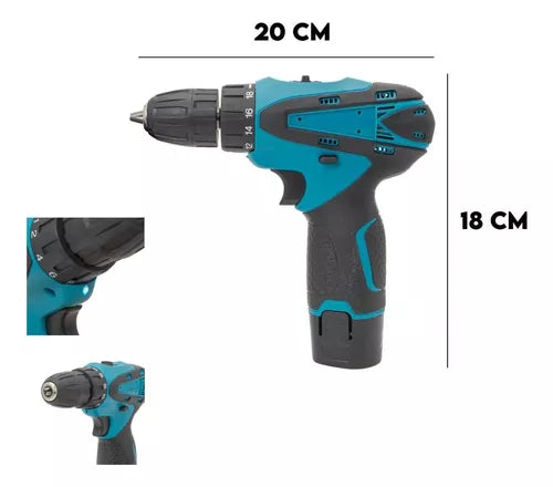 Taladro INALAMBRICO 🧰 Kit De Destornillador Eléctrico 12v