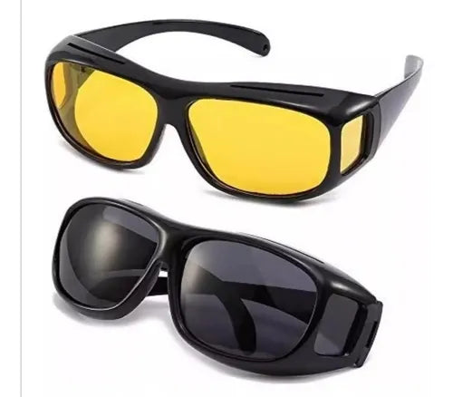 Paquete De 2 Gafas VisióN HD ConduccióN DíA Y Noche, Lentes