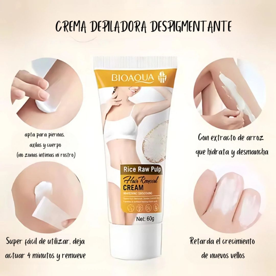 Crema depiladora indolora para zonas sensibles y también para ahí abajo