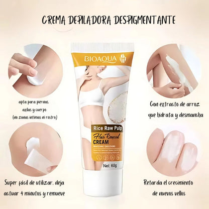 Crema depiladora indolora para zonas sensibles y también para ahí abajo
