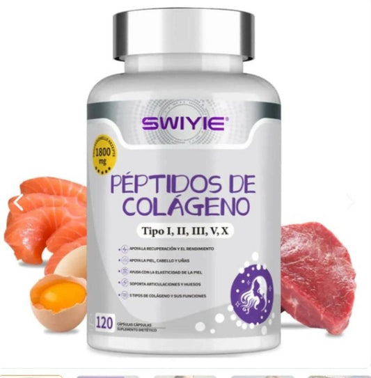 Suplemento Peptidos de Colageno Swiyie 120 Capsulas