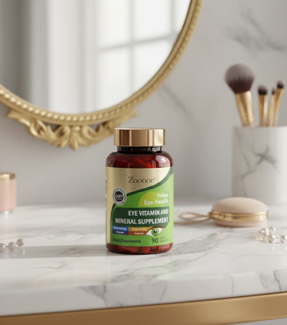 Suplemento Vision+ con luteína y zeaxantina | Protege la retina y reduce la fatiga visual | Potente Antioxidante con Vitaminas C+E + Zinc | Neutraliza los efectos de luz azul | 60 cápsulas vegetales para una salud ocular integral