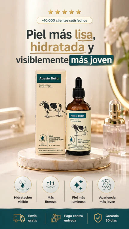 sérum antienvejecimiento Aussie Betta Golden Micro-Peptide Tallow.