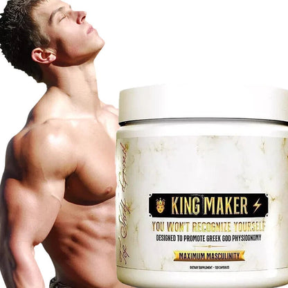 King Maker - Suplemento con Tongkat Ali, Turkesterona, Ecdisterona, Fadogia Agrestis, betarraga roja, maca negra y zinc (13 en 1)