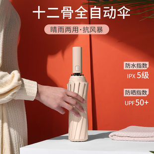 Paraguas con botón automático para un uso fácil, ligero y altamente resistente