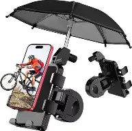 Soporte para teléfono celular de motocicleta con paraguas I Soporte para teléfono celular de bicicleta con paraguas