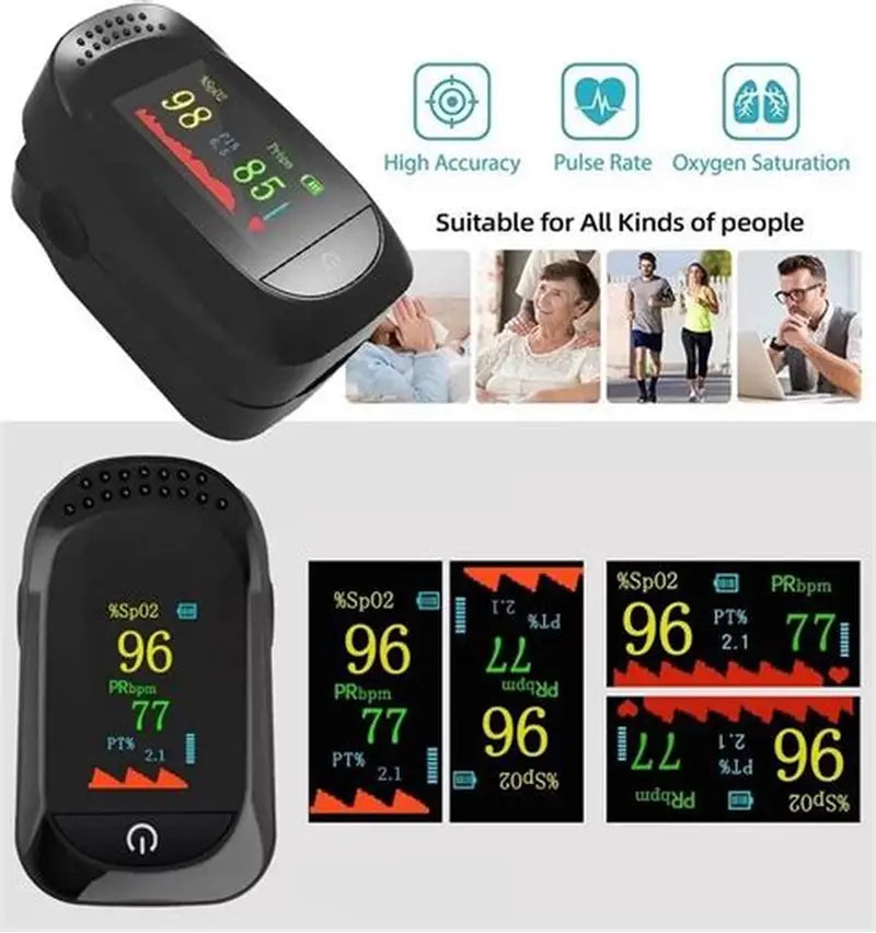 Oxímetro para tomar el pulso medico a través del dedo