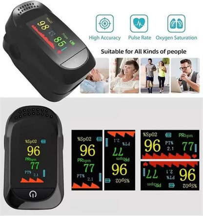 Oxímetro para tomar el pulso medico a través del dedo