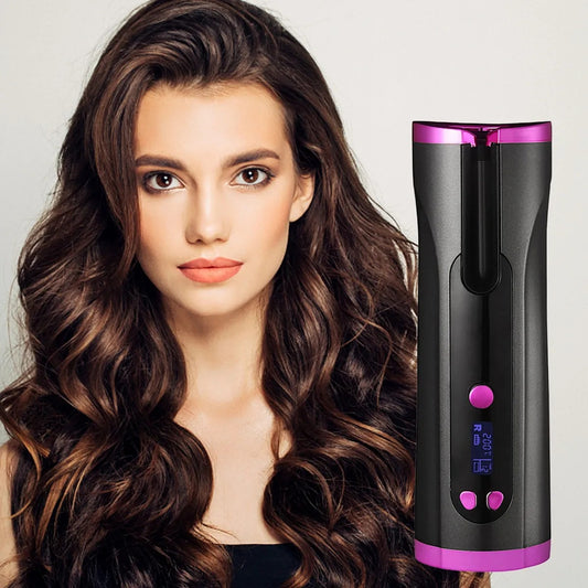 Rizador De Pelo Giratorio Automático Inalámbrico Portátil
