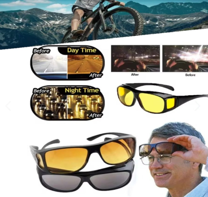 Paquete De 2 Gafas VisióN HD ConduccióN DíA Y Noche, Lentes
