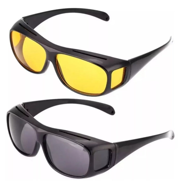 Paquete De 2 Gafas VisióN HD ConduccióN DíA Y Noche, Lentes