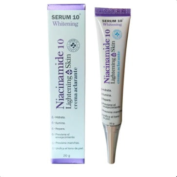 Crema aclarante de niacinamide 10