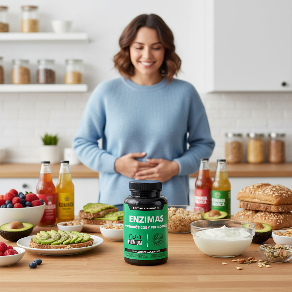 Suplemento Alimenticio Beyond Vitamins Enzimas Digestivas + Probióticos 180 cápsulas
