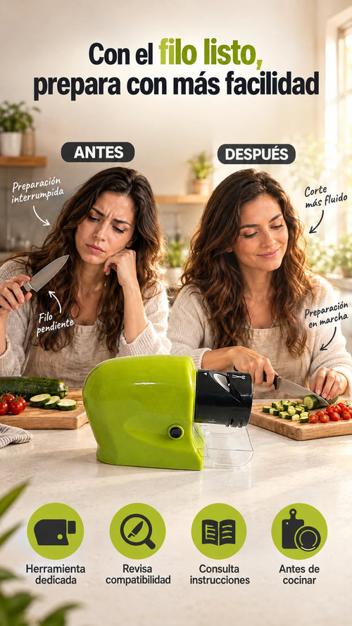 Afilador multifunción tipo batería — Haz más práctico el mantenimiento del filo en casa
