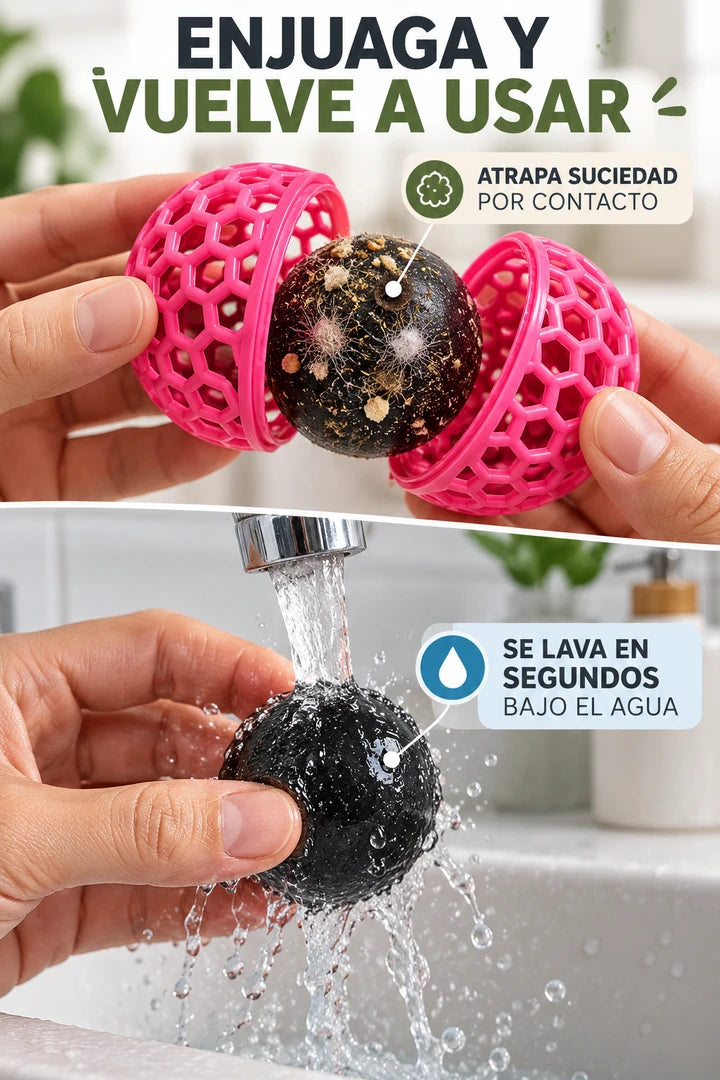 Apertura y lavado de la esfera adhesiva