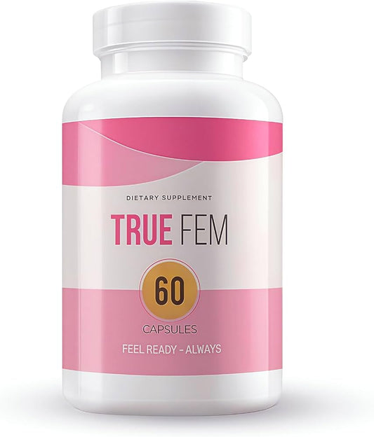 Truefem-Cápsulas Veganas, sin OMG.