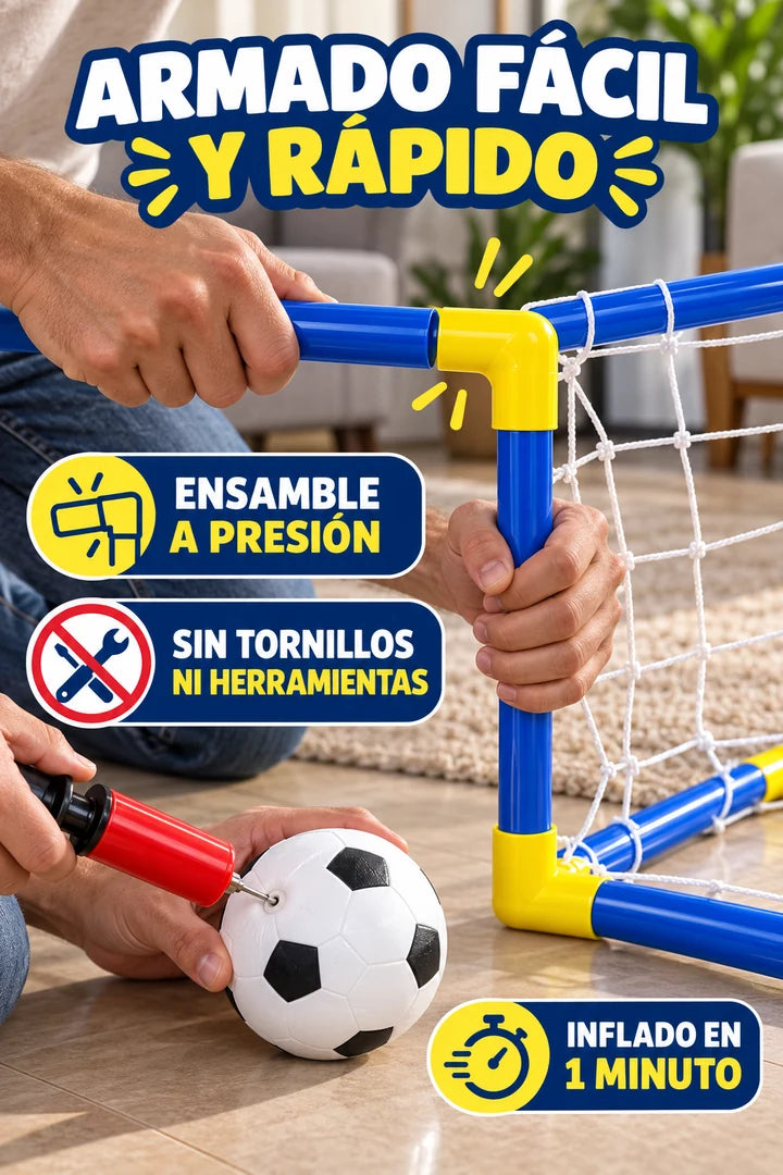 Armado a presión de la portería