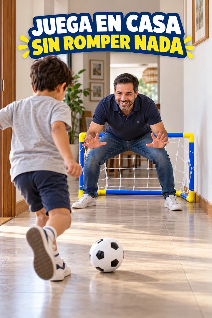 Fútbol en familia con la portería micro