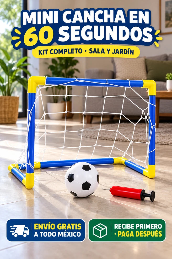 PORTERÍA DE FÚTBOL MICRO PORTÁTIL