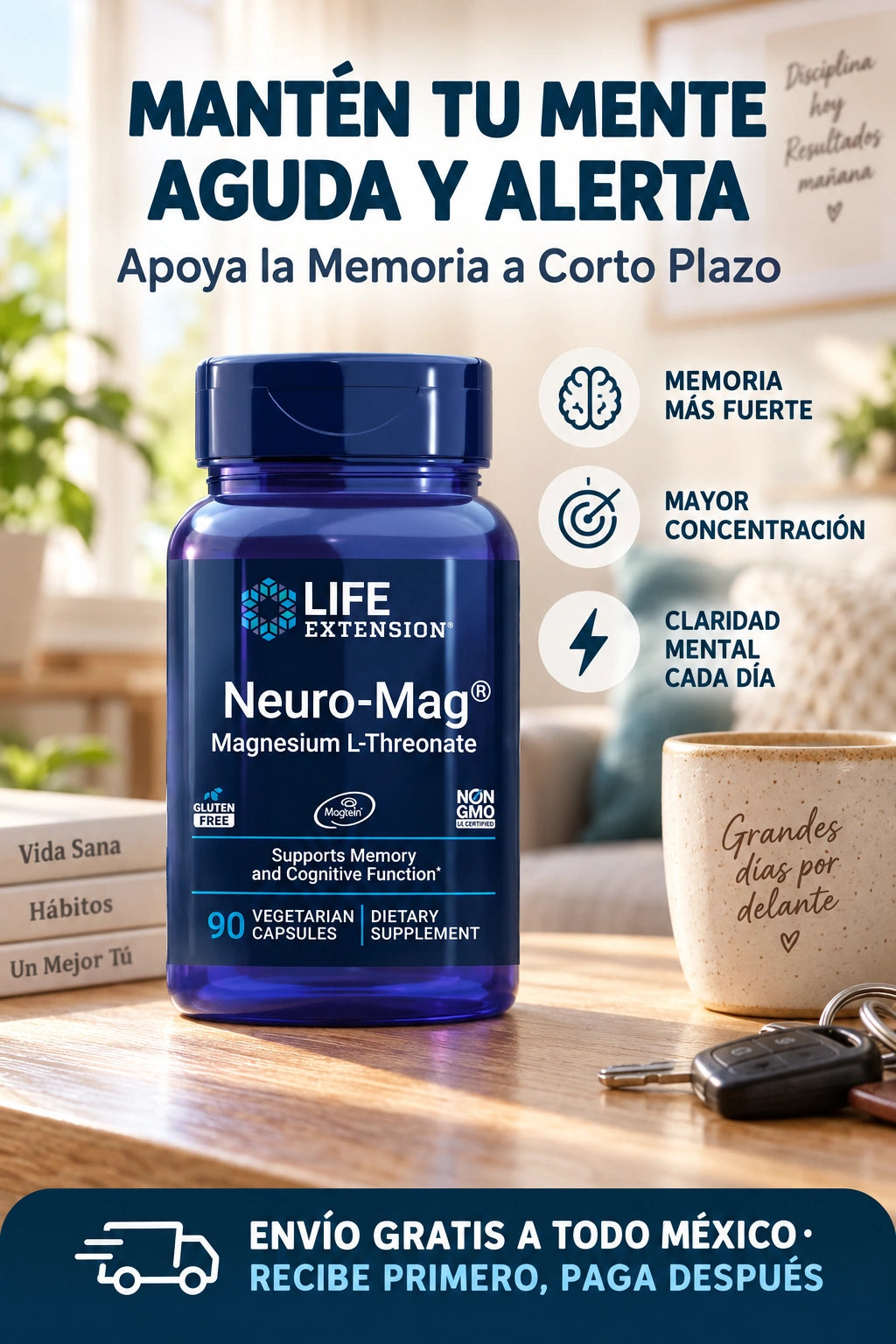 L-Treonato de Magnesio – Salud Cerebral y Rendimiento Mental (Nutrición Cognitiva)