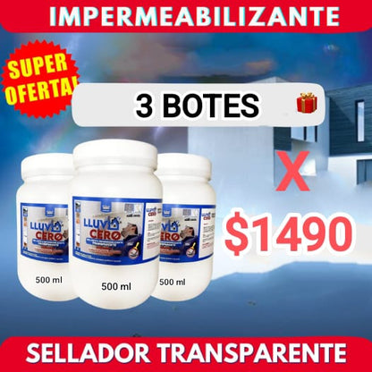 Lluvia Cero – Impermeabilizante Transparente